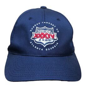 Vintage Super Bowl XXXIV 2000 Super Bowl Hat Cap SnapBack Logo Athletic Y2K NFL
